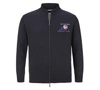 Jan Vanderstorm Comfort Fit Strickjacke dunkelblau, Einfarbig