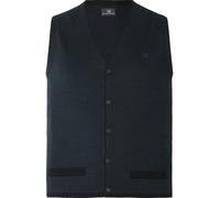 Jan Vanderstorm Herren Strickweste Tane Weste mit Wolle | Trachtenweste ärmellos petrol, 56/58