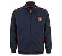 Jan Vanderstorm Regular Fit Sweatjacke dunkelblau, Einfarbig