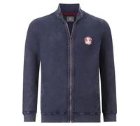 Sweatjacke JAN VANDERSTORM "Sweatjacke DIETBERT" Gr. 5XL, blau (dunkelblau) Herren Sweatjacken (67894921-5XL) dunkelblau