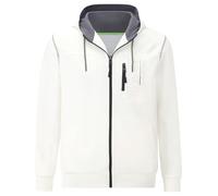 Kapuzensweatjacke JAN VANDERSTORM "Sweatjacke FINNDOR", Herren, Gr. XXL, weiß, Obermaterial: 48% Polyester COOLMAX PES(Coolmax). 46% Baumwolle CO. 6% Elasthan EL., casual, normal, ohne Ausschnitt, Swe