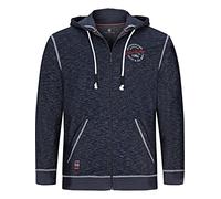 Kapuzensweatjacke JAN VANDERSTORM "Sweatjacke JOKORA" Gr. XXXL, blau (dunkelblau melange) Herren Sweatjacken (38281220-XXXL) dunkelblau melange