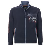 Jan Vanderstorm Comfort Fit Sweatjacke dunkelblau, Mehrfarbig