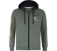 Kapuzensweatjacke JAN VANDERSTORM "Sweatjacke RODERICH", Herren, Gr. 6XL, grün (oliv), Obermaterial: 100% Baumwolle CO., Sweatjacken (42838515-6XL) oliv