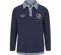 Jan Vanderstorm Herren Sweatshirt Fenno Mit Kragen | Reine Baumwolle | Große Größen L-7xl blau, 6XL (XXXXXXL) - 76/78