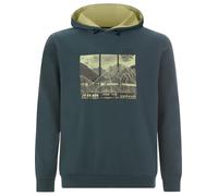Jan Vanderstorm Comfort Fit Kapuzen Sweatshirt dunkelgrün, Bedruckt