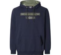 Jan Vanderstorm Comfort Fit Kapuzen Sweatshirt dunkelblau, Bedruckt