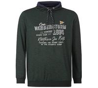 Jan Vanderstorm Comfort Fit Kapuzen Sweatshirt dunkelgrün, Einfarbig