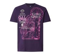 Jan Vanderstorm Comfort Fit T-Shirt Rundhals violett, Bedruckt