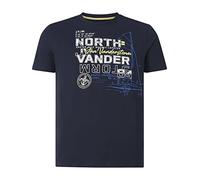 Jan Vanderstorm Comfort Fit T-Shirt Rundhals dunkelblau, Bedruckt