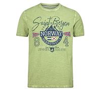 T-Shirt JAN VANDERSTORM "T-Shirt HELGO", Jungen, Gr. L, grün, Obermaterial: 100% Baumwolle CO., comfort fit normal, Rundhals, Shirts T-Shirt (77632636-L) grün
