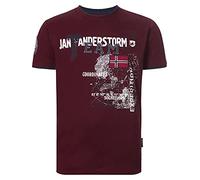 T-Shirt JAN VANDERSTORM "T-Shirt SÖLVE", Herren, Gr. L, rot (dunkelrot), Obermaterial: 100% Baumwolle CO., Shirts T-Shirt (40235268-L) dunkelrot