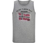 Jan Vanderstorm Comfort Fit Tank Top grau, Bedruckt