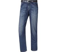5-Pocket-Jeans JAN VANDERSTORM "Tiefbundjeans JOEL", Herren, Gr. 28, blau, Obermaterial: 98% Baumwolle CO. 2% Elasthan EL., casual, comfort fit lang, Hosen (37746009-28) blau