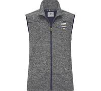 Funktionsweste JAN VANDERSTORM "Weste MALDEVIN", Herren, Gr. 58, grau (grau melange), Obermaterial: 92% Polyester PES. 8% Elasthan EL., casual, comfort fit normal, Westen (27317068-58) grau melange