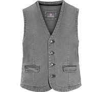 Jan Vanderstorm Anzugweste TORELL, Freizeitweste in Jeans-Optik 70 (4XL) grau Herren Anzugwesten Westen 70 (4XL) grau