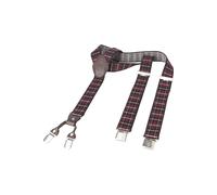 Jan Vanderstorm Hosenträger rot, Kariert