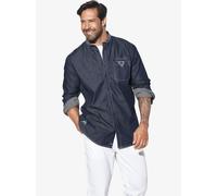 Jan Vanderstorm Jeanshemd Herren Comfort Fit Baumwolle blau, XXXL