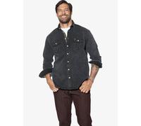 Jan Vanderstorm Jeanshemd Herren Comfort Fit Baumwolle schwarz, 4XL