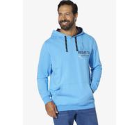 Jan Vanderstorm Kapuzenpullover Herren Baumwolle blau, XXL
