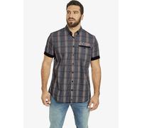 Jan Vanderstorm Kurzarmhemd Herren Comfort Fit Baumwolle grau, XXL
