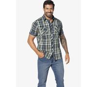 Jan Vanderstorm Comfort Fit Hemd Kurzarm grün