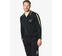 Jan Vanderstorm Herren Langarm-Poloshirt Sigurdhild schwarz XL - 56/58