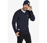 Jan Vanderstorm Pullover mit Mütze Herren blau, XXXL