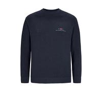Jan Vanderstorm Regular Fit Pullover dunkelblau, Einfarbig
