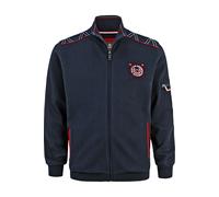 Jan Vanderstorm Regular Fit Sweatjacke dunkelblau, Einfarbig