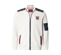 Sweatjacke JAN VANDERSTORM "Sweatjacke ATLI", Herren, Gr. 7XL, weiß, Obermaterial: 100% Baumwolle CO., normal, ohne Ausschnitt, Sweatjacken Sweatjacke (89958746-7XL) weiß