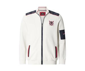 Jan Vanderstorm Regular Fit Sweatjacke weiss, Einfarbig