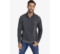 Jan Vanderstorm Comfort Fit Strickjacke dunkelgrau, Melange