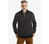 Jan Vanderstorm Comfort Fit Strickjacke schwarz, Einfarbig