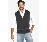 Jan Vanderstorm Strickweste Herren Wolle grau, XXXL