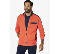 Jan Vanderstorm Sweatjacke Herren Baumwolle orange, 5XL