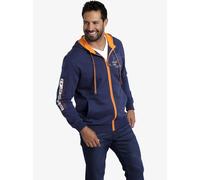 Kapuzensweatjacke JAN VANDERSTORM "Sweatjacke RODERICH" Gr. XXXL, blau (dunkelblau) Herren Sweatjacken (50984040-XXXL) dunkelblau