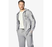 Jan Vanderstorm Comfort Fit Sweatjacke silbergrau, Einfarbig