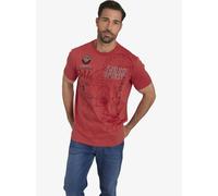 Jan Vanderstorm Comfort Fit T-Shirt Rundhals rot, Bedruckt