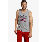Shirttop JAN VANDERSTORM "Tanktop OLOF", Herren, Gr. XXXL, grau (grau melange), Obermaterial: 93% Baumwolle CO. 7% Polyester PES., casual, normal, Rundhals, Tops (24908620-XXXL) grau melange