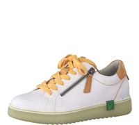 Jana Damenschuhe Sportliche Schnürer WHITE/ORANGE WHITE/ORANGE - Gr. - 38