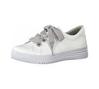 Jana 100% COMFORT 8-8-23623-26/118 WHITE PATENT Sneaker low FS 2021 für Damen, weiß, Größe 43 EU