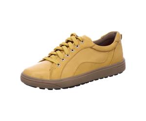 Jana 100% COMFORT LEATHER 8-8-23601-23/627 SAFFRON Sneaker low HW 19/20 für Damen, gelb, Größe 39 EU