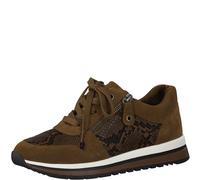 Jana 100% COMFORT LEATHER 8-8-23733-27/328 CHESTNUT Sportliche Schnürer HW 21/22 für Damen, braun, Größe 42 EU