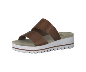 Jana 100% COMFORT LEATHER 8-8-27202-26/362 CHOCO Klassische Pantoletten FS 2021 für Damen, braun, Größe 41 EU