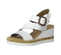 Jana 100% COMFORT LEATHER 8-8-28310-26/100 WHITE Riemchensandalen FS 2021 für Damen, weiß, Größe 36 EU