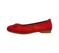 Jana Damen Ballerinas mit Schleife Vegan, rot (red), 36 EU