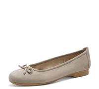 Jana Shoes Damen-Ballerina STONE – Elegant, vegan – Grau – Größe 41 EU