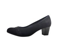 Jana Damen Pumps mit Glitzerdetails Vegan, Schwarz (Black), 41 EU