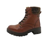 Jana Damen Winterstiefeletten zum Schnüren Wasserabweisend Vegan, Braun (Cognac), 42 EU